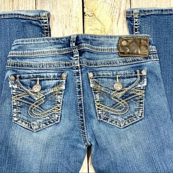 Silver Jeans Blue Pioneer Boot Cut Jeans Size 26 - Picture 6 of 8